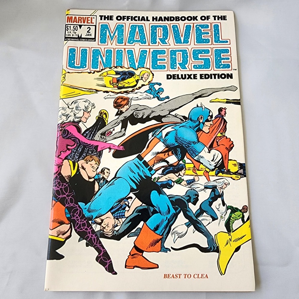 Marvel Official Handbook of the Marvel Universe Deluxe Edition Comic Book FN